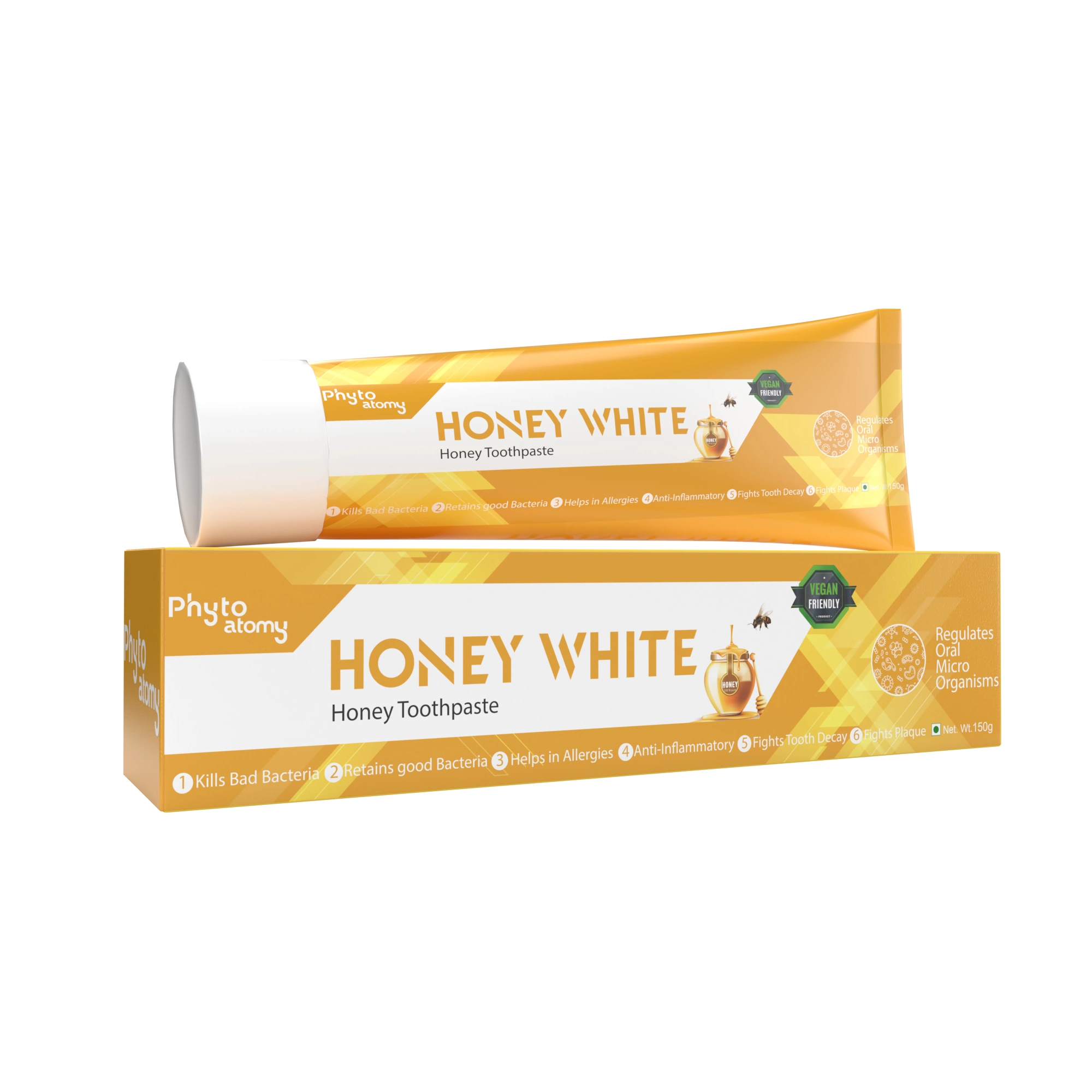 Honey White Toothpaste (150g)